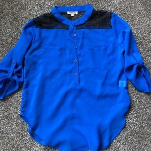 Sheer blue blouse